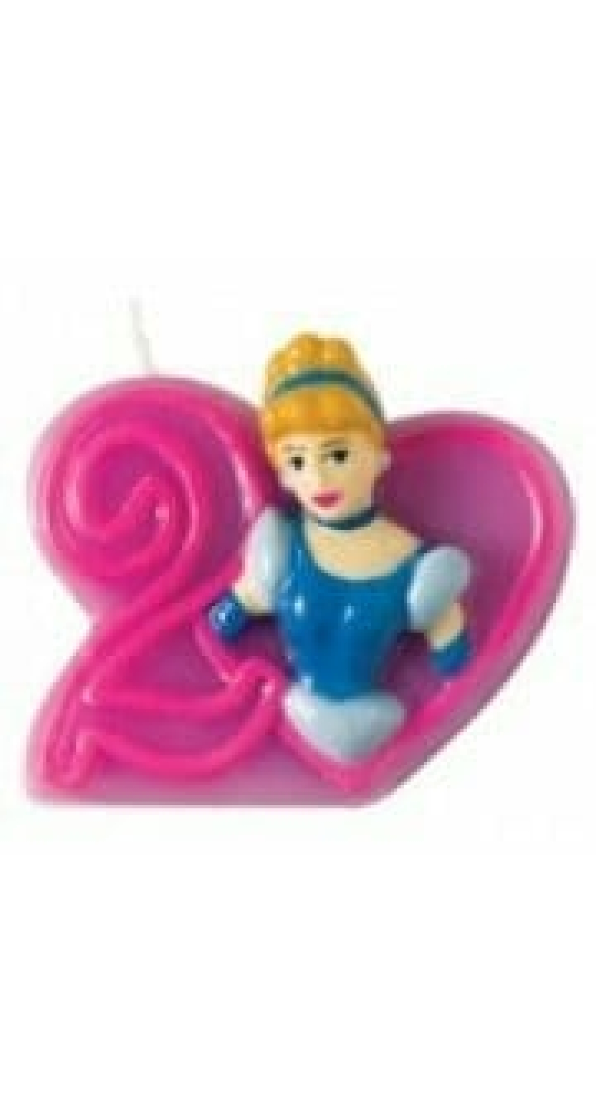 Princess Birthday Candle 2 Cinderella - 6cm