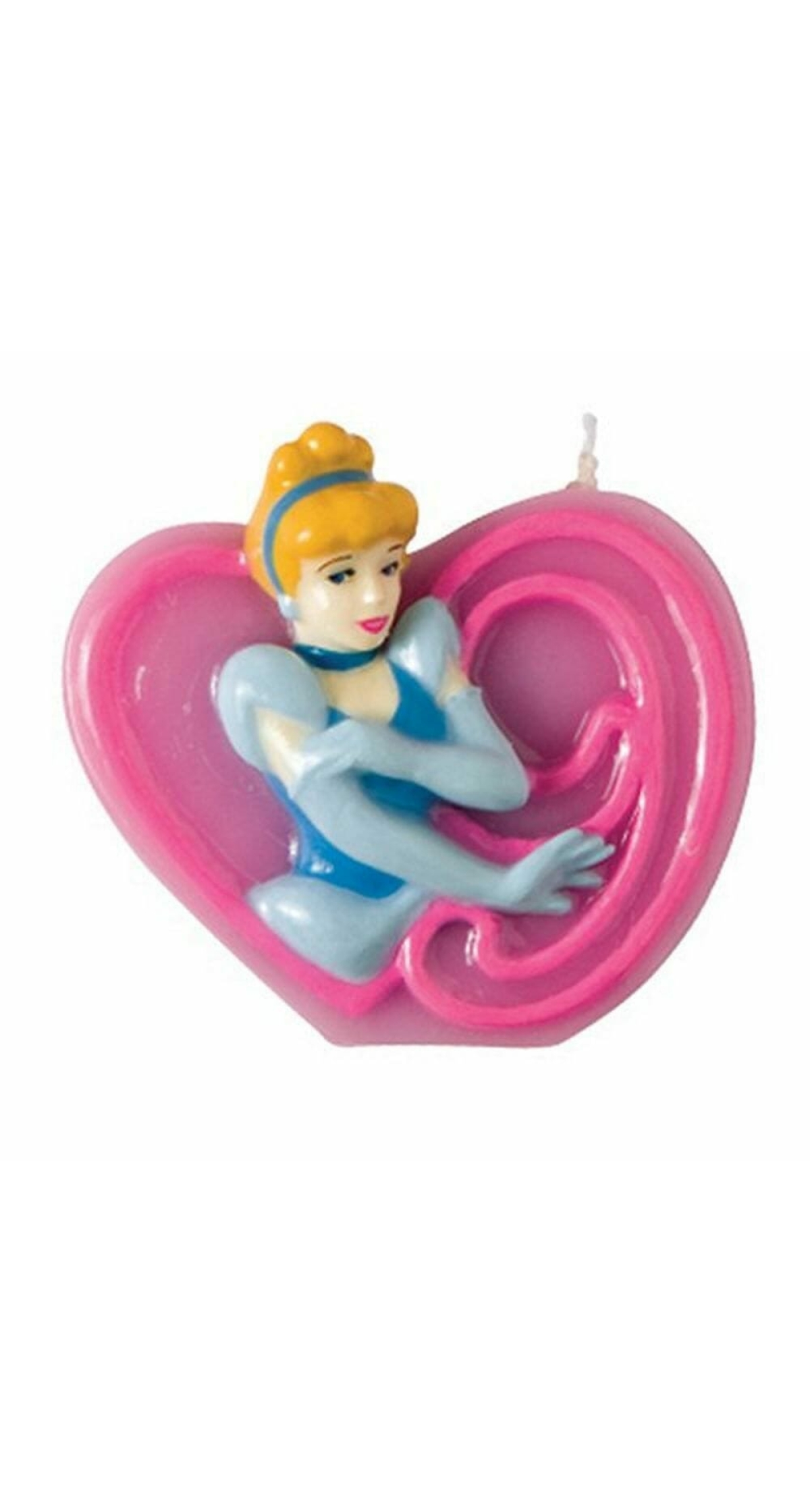 Princess Birthday Candle 9 Cinderella - 6cm