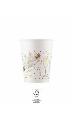 Sparkling Celebration Paper Cups 200ml - 8pk