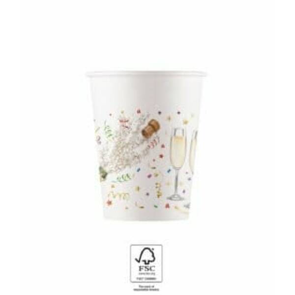 Sparkling Celebration Paper Cups 200ml - 8pk