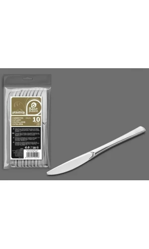Large Silver Knife 20 cm - 10pk