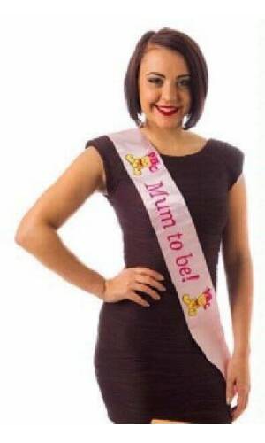 Baby Shower Party Embroidered Sash Mum to Be – Pink
