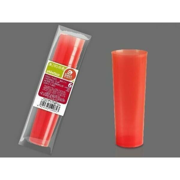 Unbreakable Highball Red Cup 300cc - 6pk