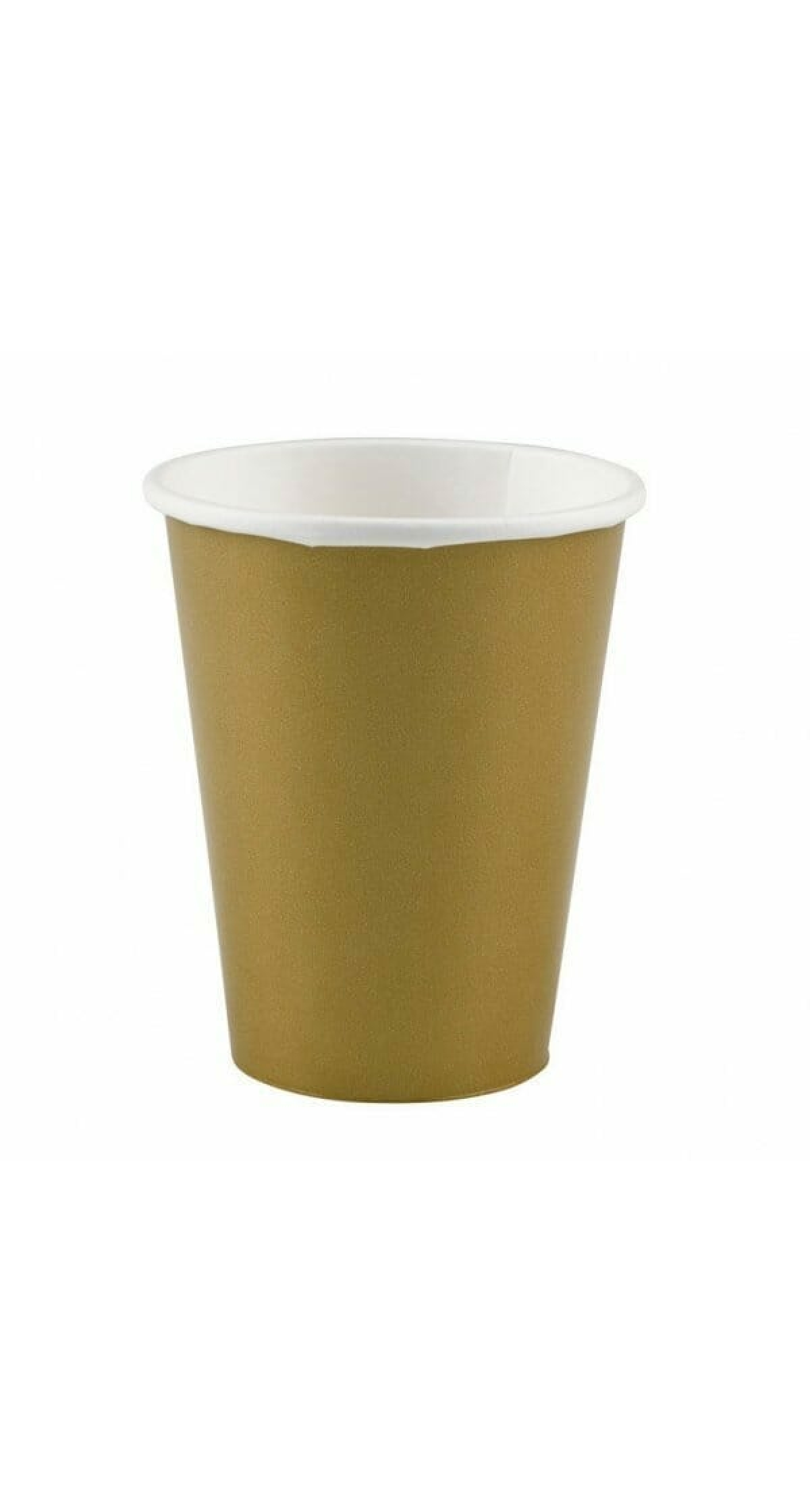 Gold - 8 x Paper Cups 266ml
