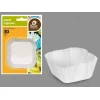 BLISTER 60 WHITE SQUARE MUFFIN MOLD 5 X 5 X 3,30 CM
