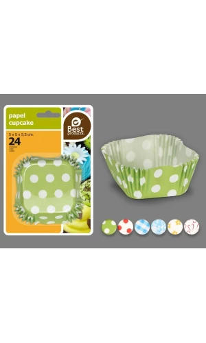 BLISTER 24 SQUARE MUFFIN MOLD 5 X 5 X 3,30 CM