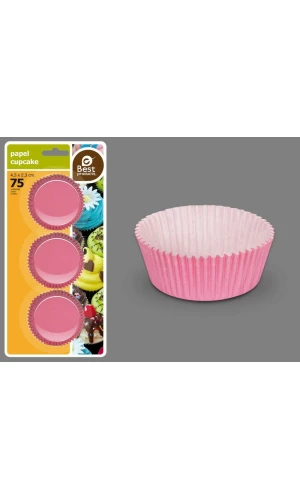 BLISTER 75 PINK MUFFIN MOLD 4,30 X 2,30 CM