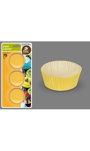 BLISTER 75 YELLOW MUFFIN MOLD 4,30 X 2,30 CM