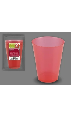 Unbreakable Red Cup 500 Cc pp - 4pk