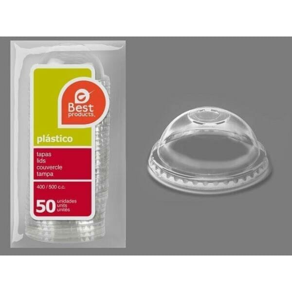 Dome Lid For 400Cc/500Cc Cups Pet - 50pk