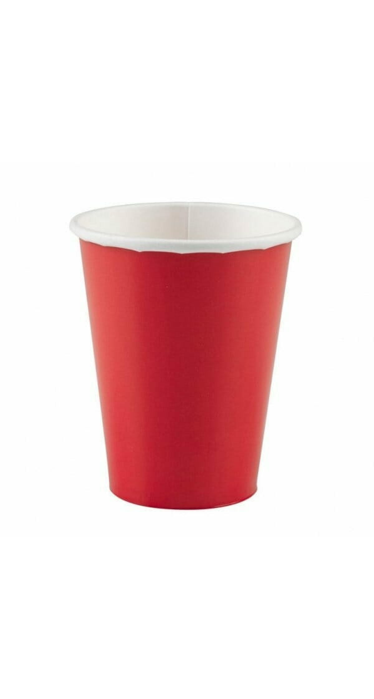 Apple Red - 8 x Paper Cups 266ml