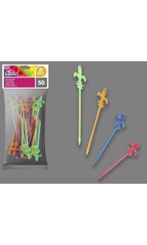 Lance Picks Assorted Colors 10 cm - 50pk