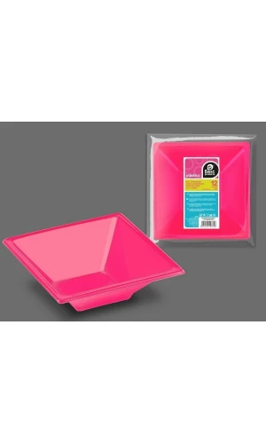 Fuchsia Square Bowl 12 X 12 X 4 cm - 12pk