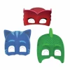 Pj Masks Die-cut masks (3 mixed designs)  - 6pk