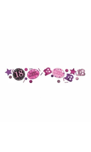 18th Pink Sparkling Celebration Confetti – 34g