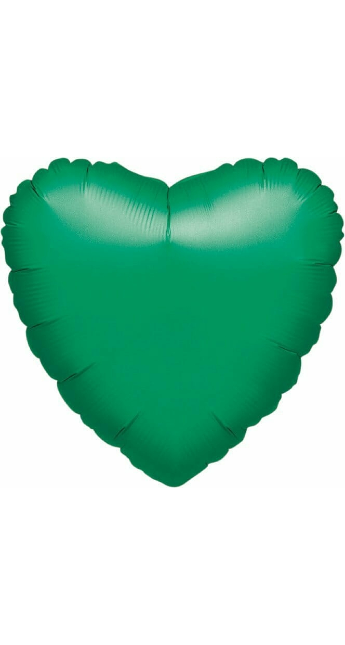 Metallic Green Heart Foil Balloon 18''
