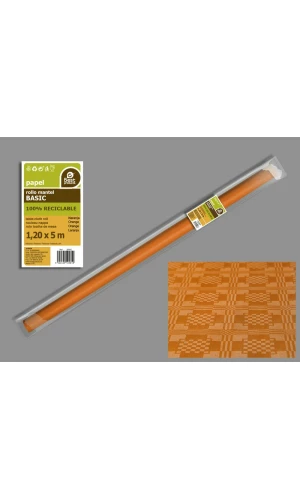 Paper Table Cover Roll 1.2m x 5m - Orange