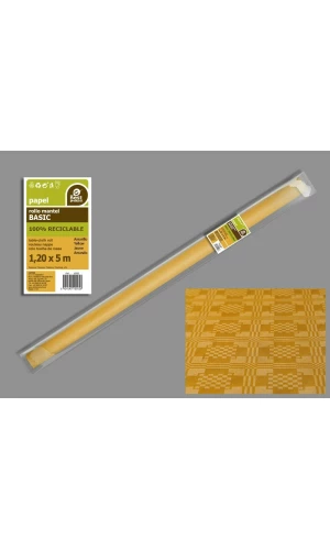 Paper Table Cover Roll 1.2m x 5m - Yellow