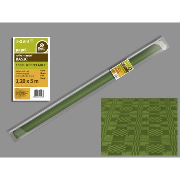 Paper Table Cover Roll 1.2m x 5m - Green