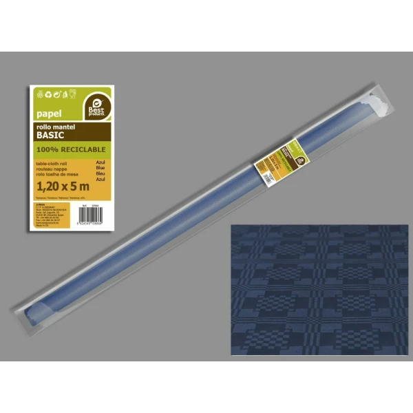 Paper Table Cover Roll 1.2m x 5m - Blue