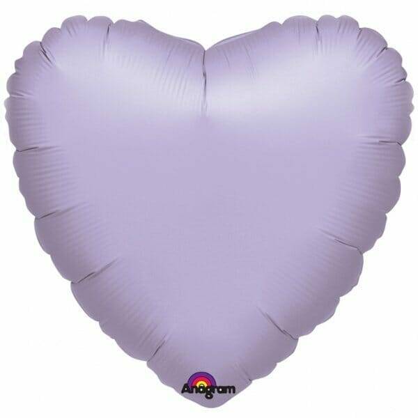 Metallic Pastel Lilac Heart Foil Balloon 18''