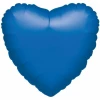 Metallic Blue Heart Foil Balloon 18''