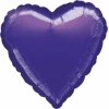 Metallic Purple Heart Foil Balloon 18''