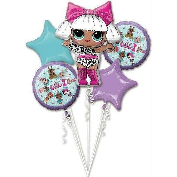 LOL Surprise Balloon Bouquet - 5pk