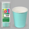 Paper Cups 200ml Aqua Marine - 24pk