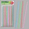 S/20 STRIPES COLOR CARDBOARD STRAWS 197 X 8 MM