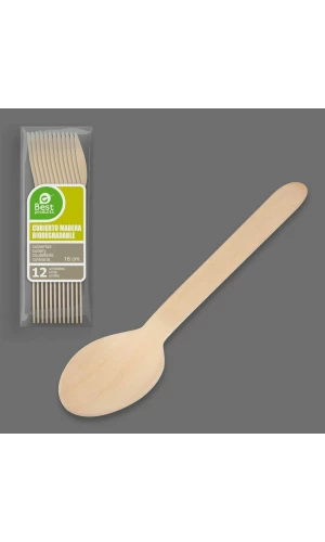Wooden Spoon 16cm - 12pk