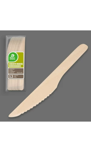 Wooden Knife 16cm - 12pk