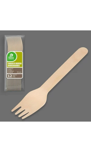Wooden Fork 16cm - 12pk