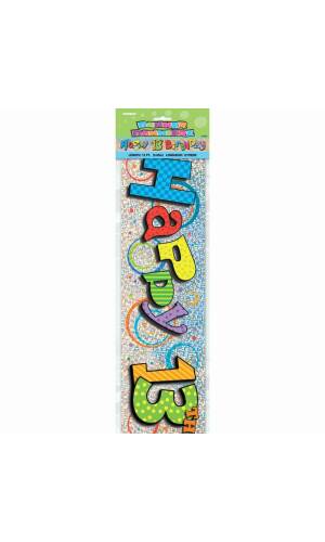 Happy 13th Birthday Prism Banner - 12 ft