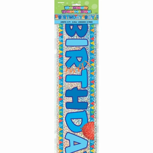 Birthday Boy Prism Banner - 12 ft