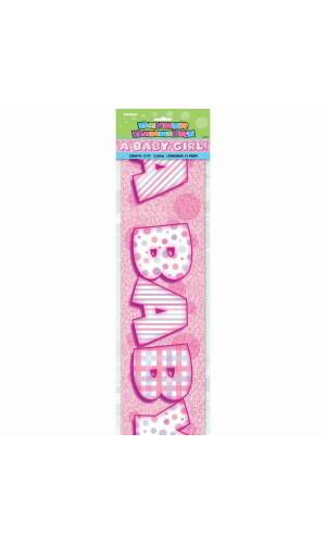 A Baby Girl Prism Banner - 12 ft