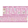 Happy Christining Foil Banner - 3.65m