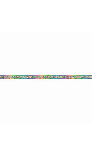 Happy Retirement Prism Banner - 12 ft