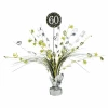 60th Birthday Gold Sparkling Celebration Centerpiece 46cm - 1pk