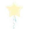 Metallic Pearl Ivory Star Foil Balloon 18''