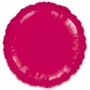 Metallic Burgundy Round Foil Balloon 18"
