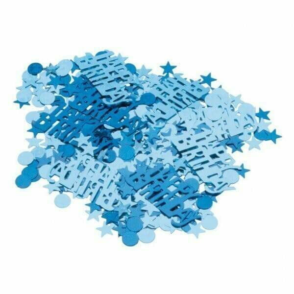Happy Birthday Blue Foil Confetti - 15g