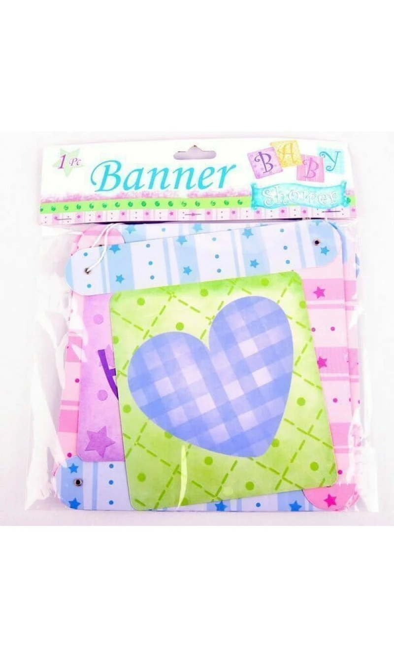Baby Shower Celebration Paper Letter Banner - 2.09m