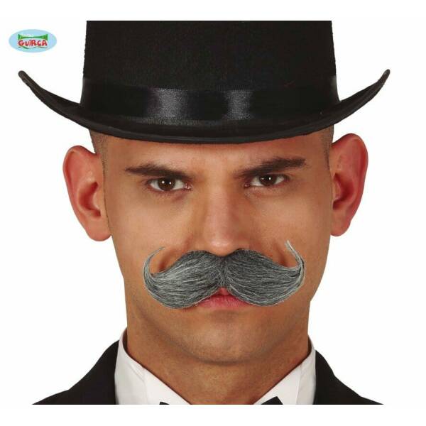 Grey English Mustache