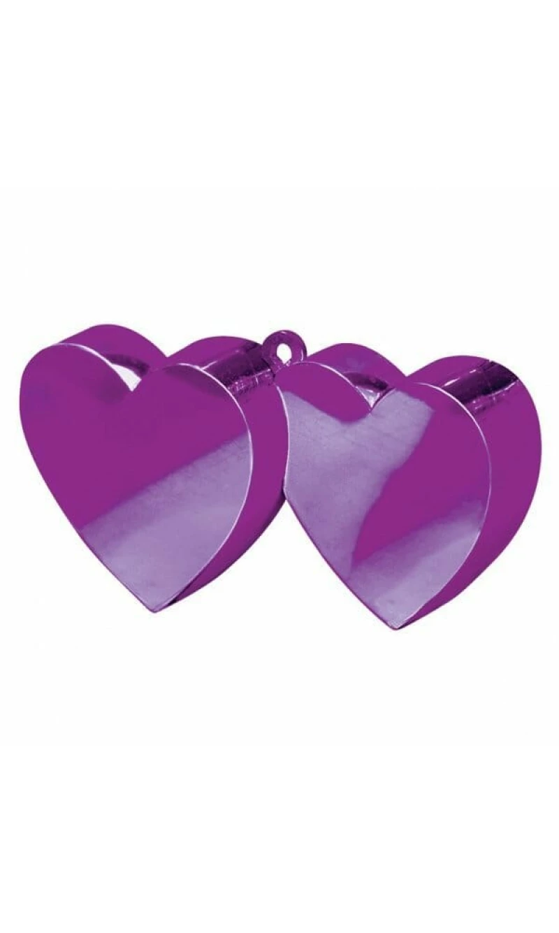 Purple Double Heart Weight 170g - 10cm