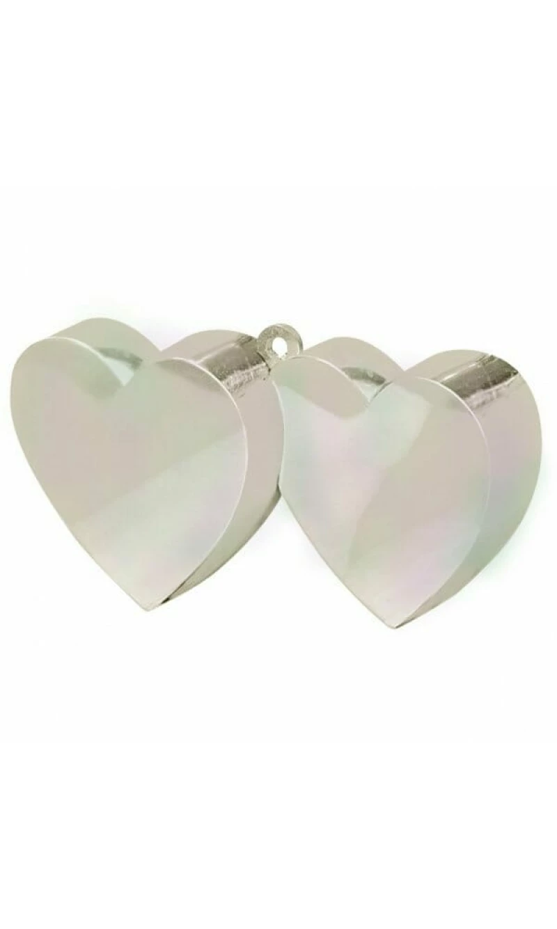 Iridescent Double Heart Weight 170g - 10cm