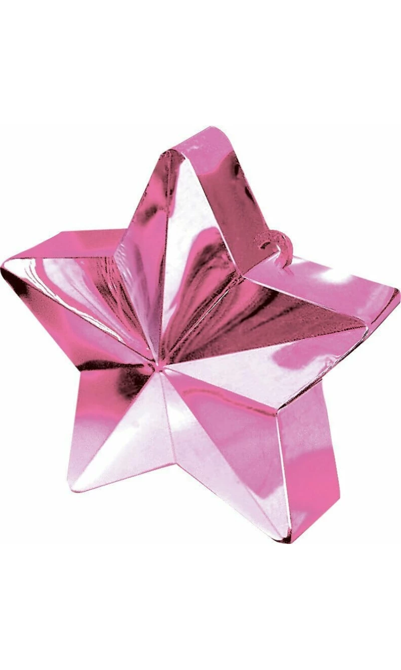 Pink Star Balloon Weight 170g - 10cm