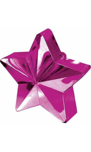 Magenta Star Balloon Weight 170g - 10cm