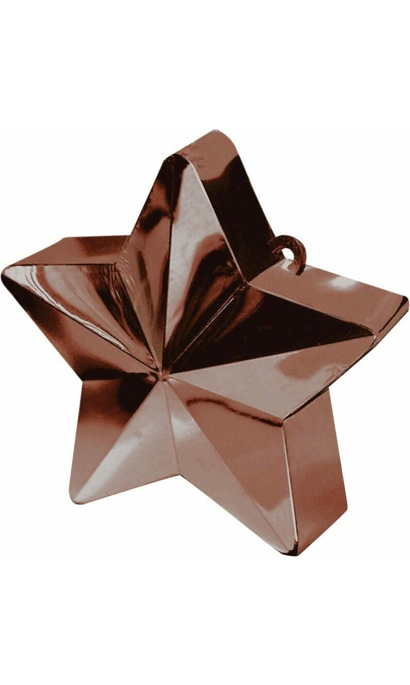 Chocolate Star Balloon Weight 170g - 10cm