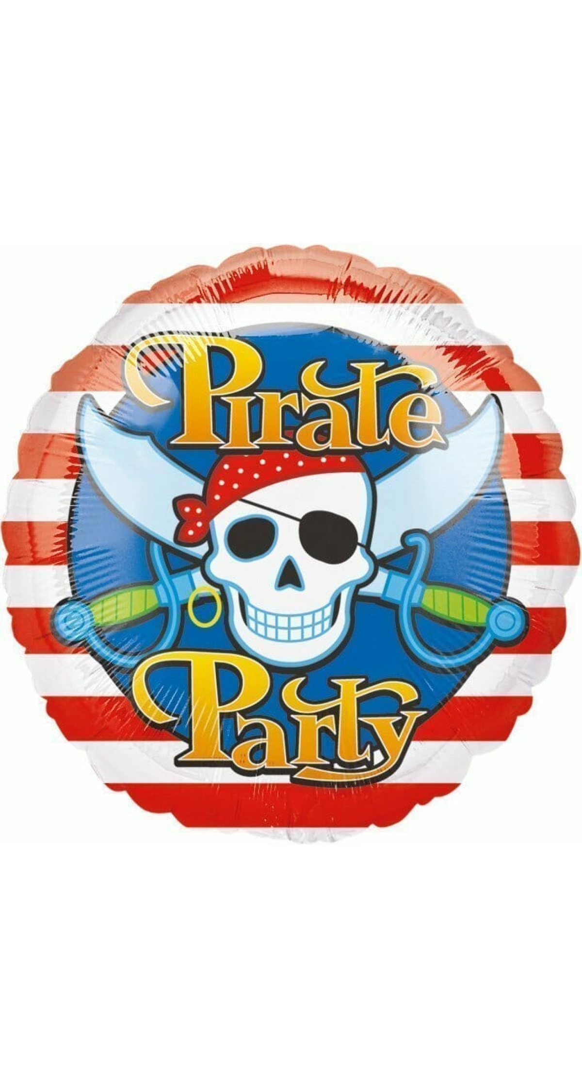 Pirate Party Round Foil Balloon 17"